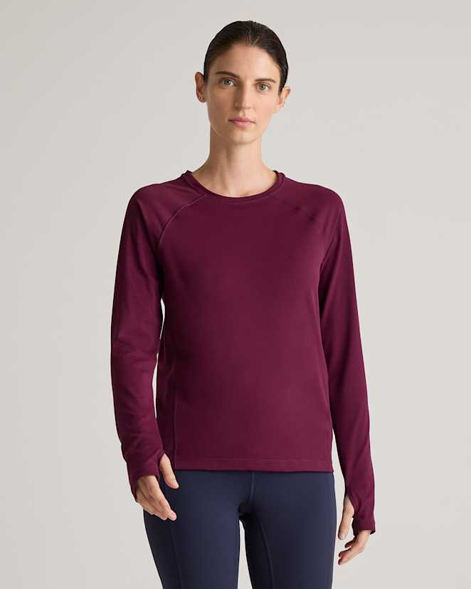 Plum Ultra-Form Long Sleeve Top