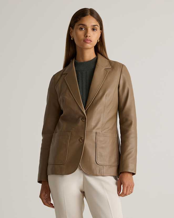 Woodstock 100% Leather Blazer