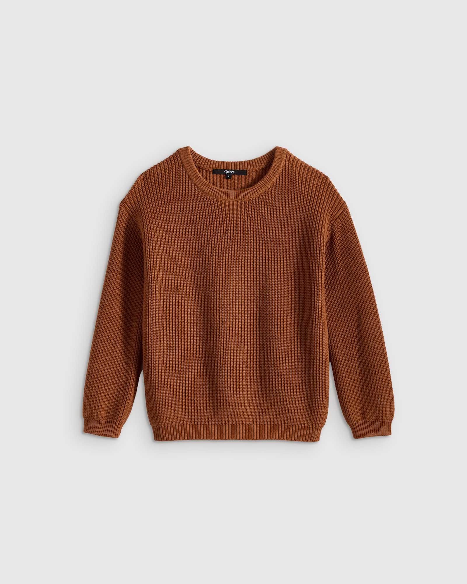 ginger 100% Organic Cotton Fisherman Tunic Sweater