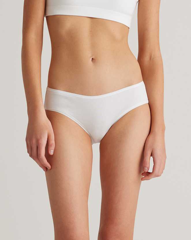 Soft White Organic Cotton Hipster (6-pack)