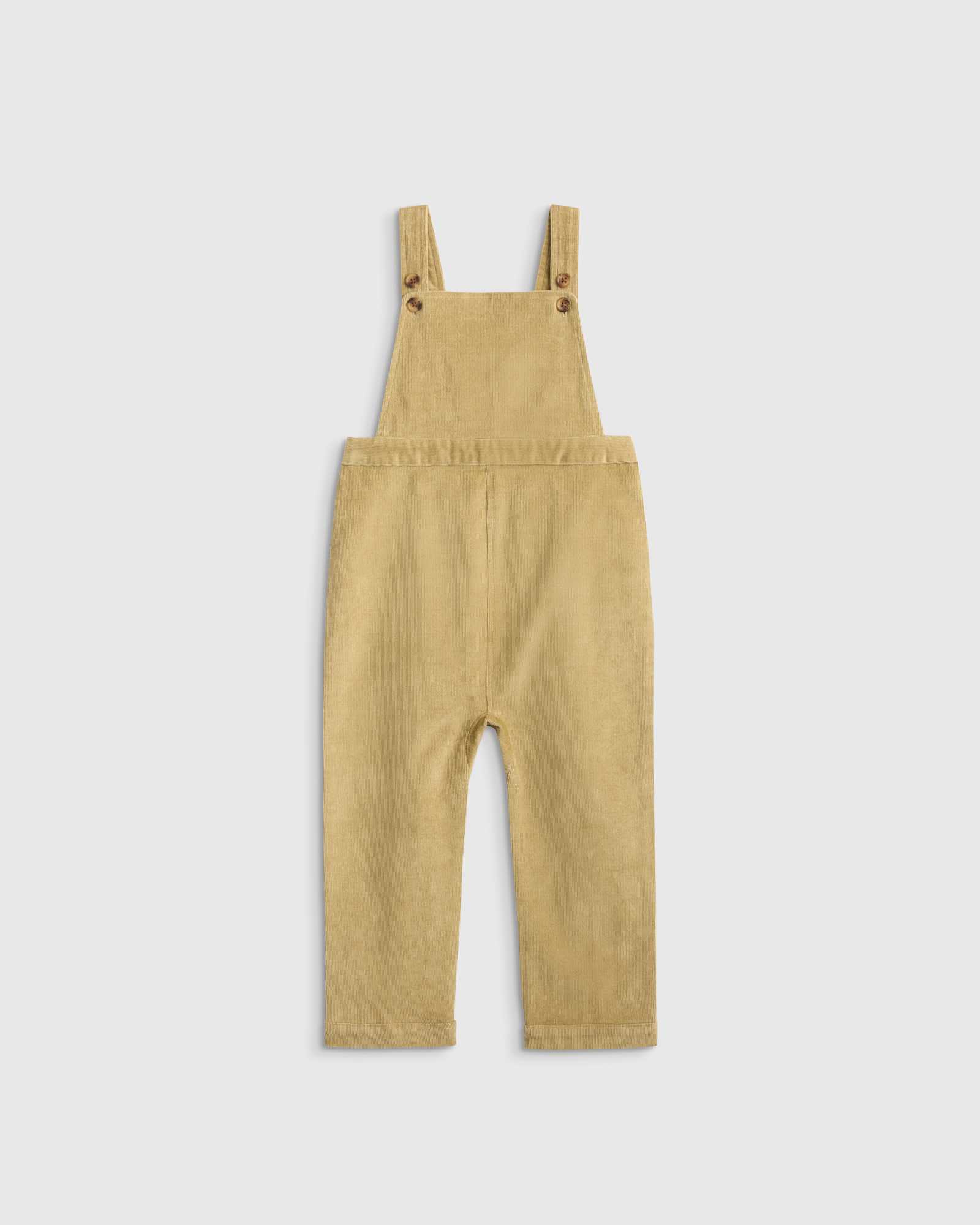 U--1116 12287 CROPPED dried-herb Organic Cotton Stretch Corduroy Overall