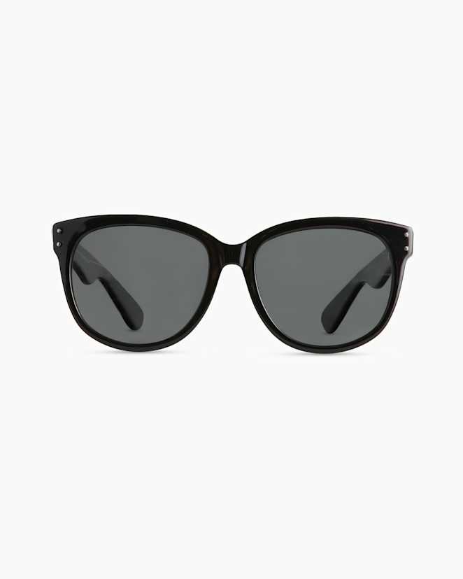 Black with Grey lens Lennon Polarized Acetate Sunglasses