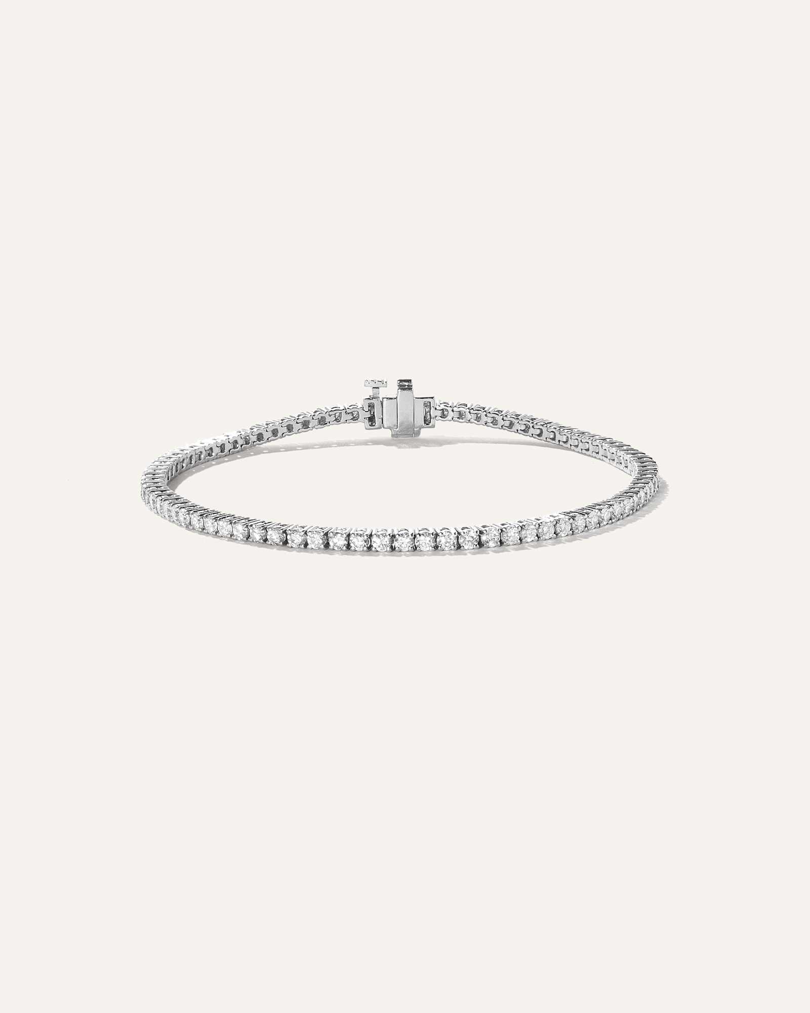 white-gold 14K Gold Lab Grown Diamond Tennis Bracelet