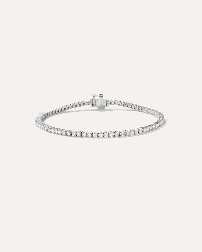 White Gold 14K Gold Lab Grown Diamond Tennis Bracelet