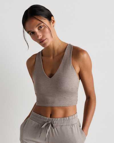 Ultra-Soft V-Neck Cropped Tank