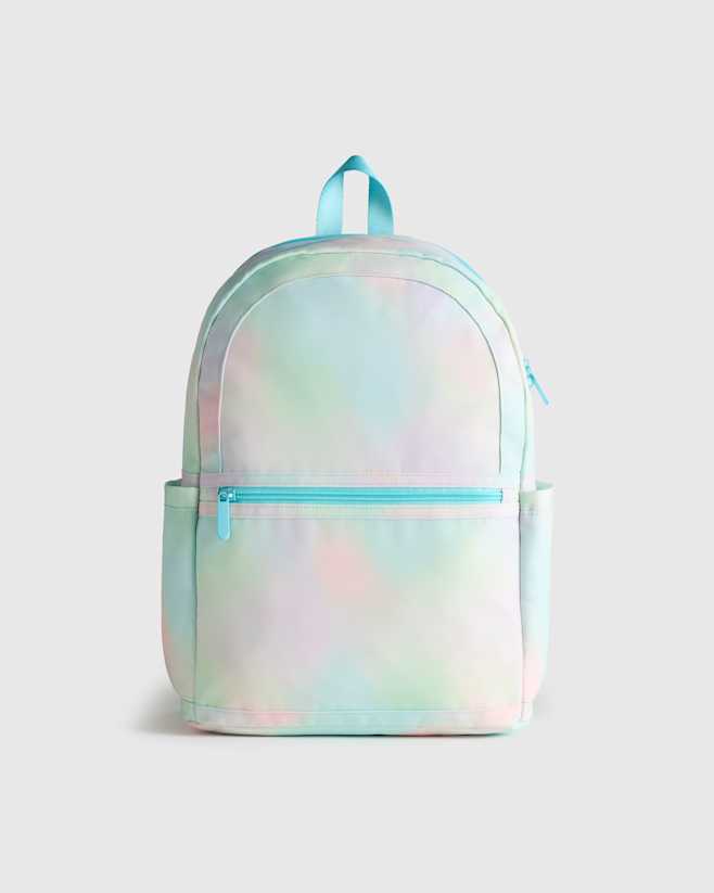 Rainbow Clouds Recycled Double Pocket Backpack