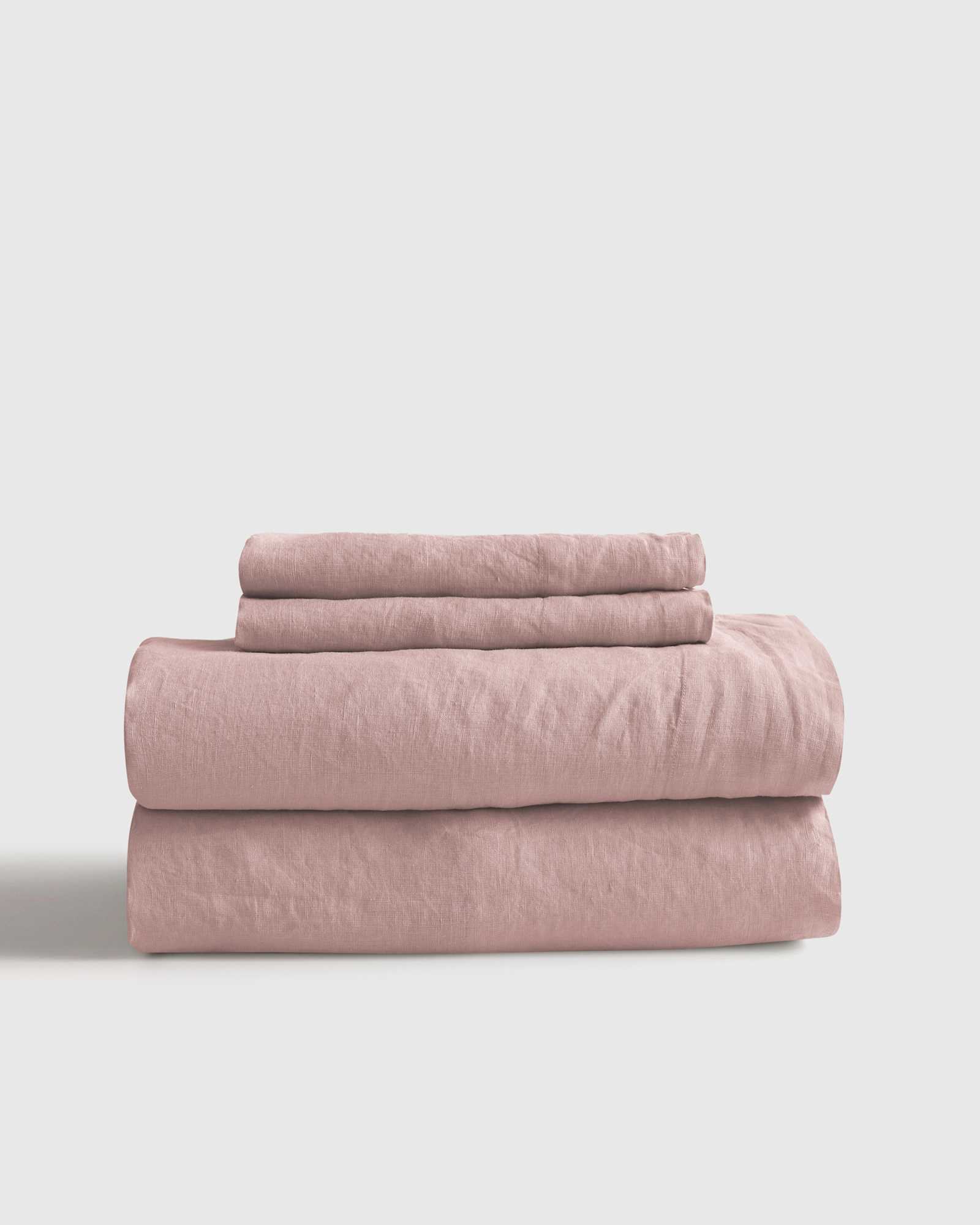 dusty-mauve European Linen Sheet Set