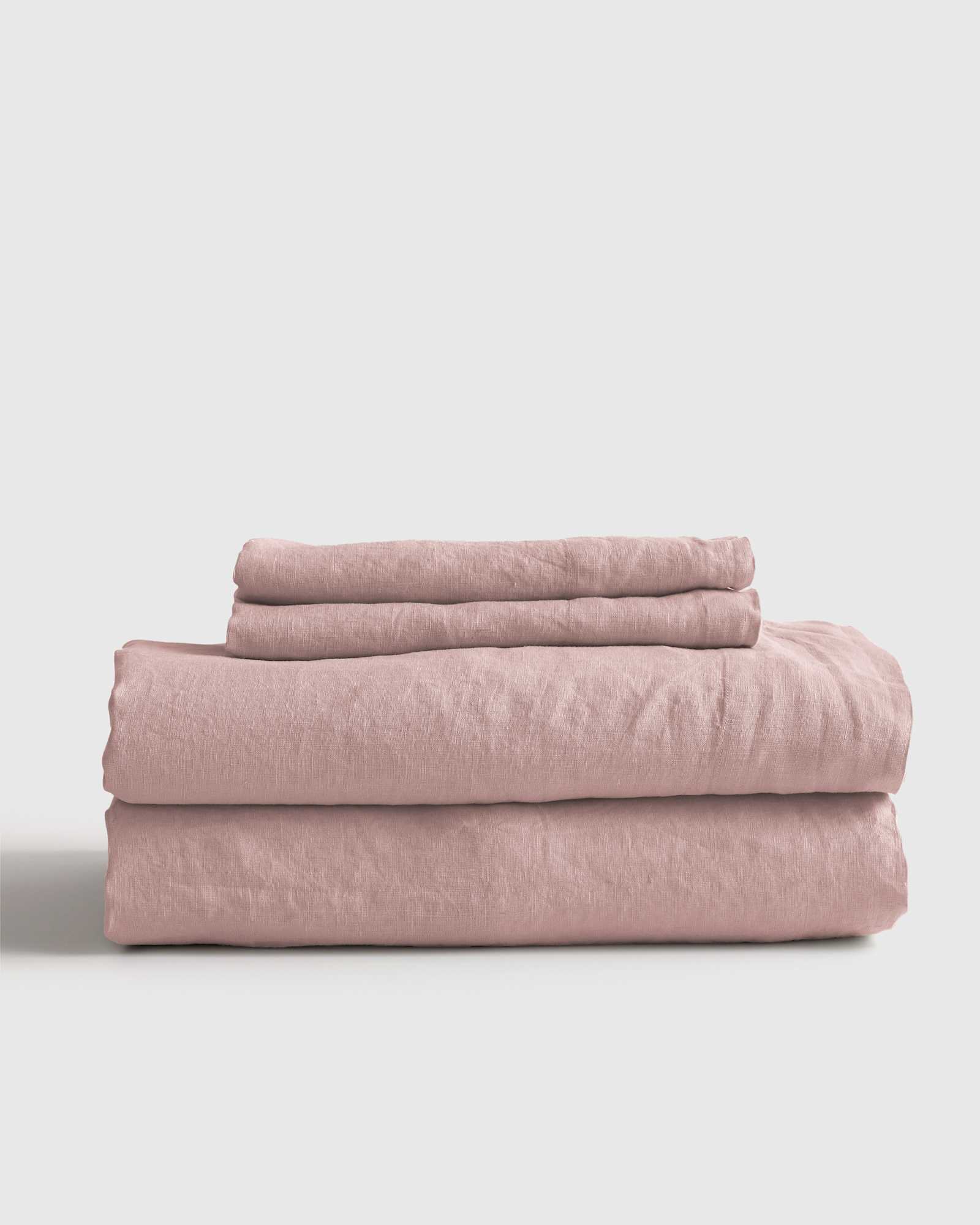 Dusty Mauve European Linen Sheet Set