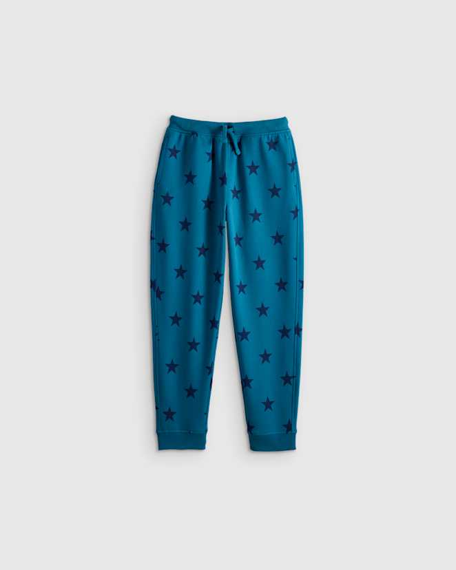 Blue Stars Organic Cotton French Terry Joggers