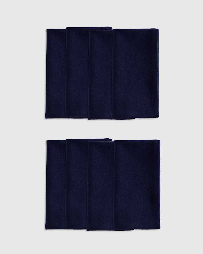 Navy Organic Cotton Napkins (Set of 8)