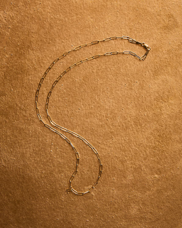 Yellow Gold 14K Gold Paperclip Chain Necklace