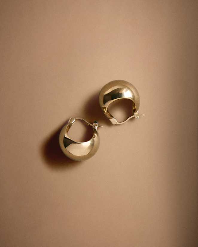 Gold Vermeil Globe Boho Hoops