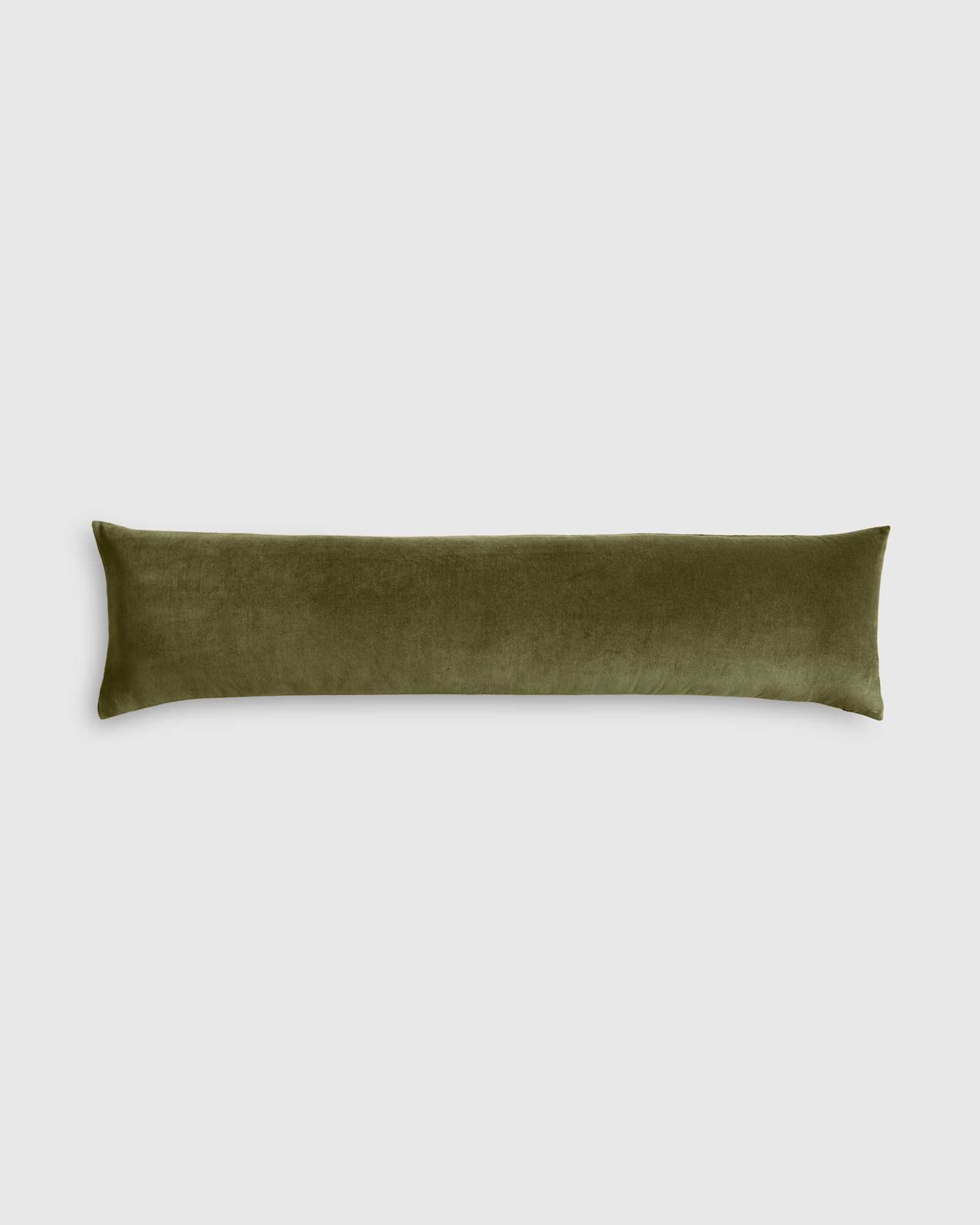 moss Cotton Velvet Oversized Lumbar Pillow Cover