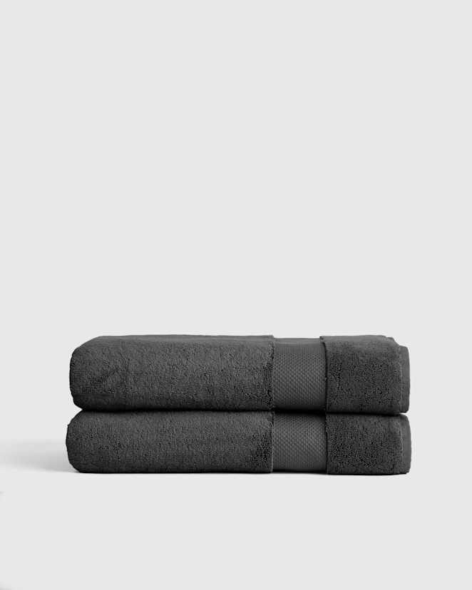 Charcoal Turkish Ultra Plush Bath Sheet (Set of 2)