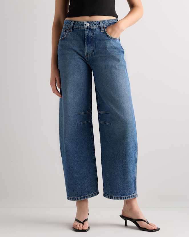 Horizon Blue Maya Rigid Darted Barrel Jeans