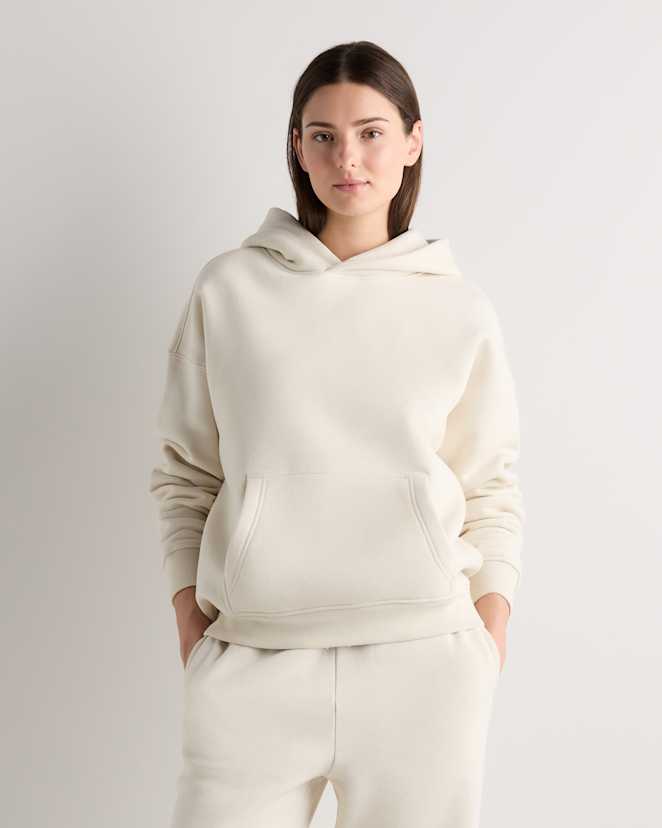 Linen White Everyday Fleece Hoodie