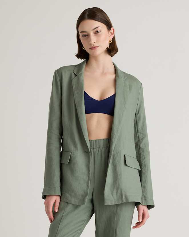 Light Cargo 100% European Linen Blazer