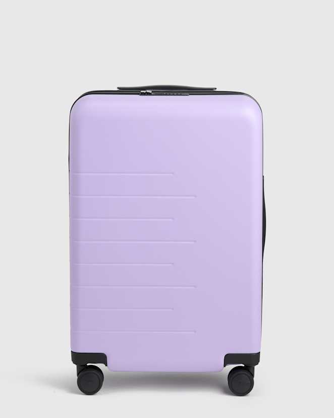 Lavender Expandable Carry-On Suitcase