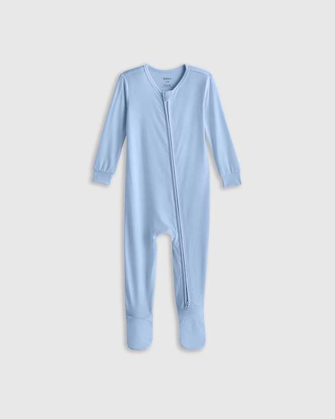 Eternal Blue Bamboo Footie Pajama