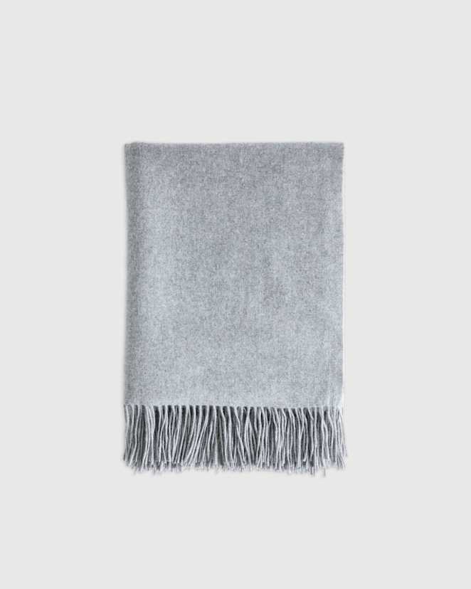 U-TEXT-2-HGRY-174 EDITED Heather Grey Mongolian Cashmere Throw