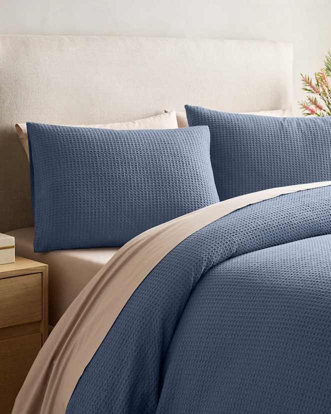 Mineral Organic Luxe Honeycomb Sham Set