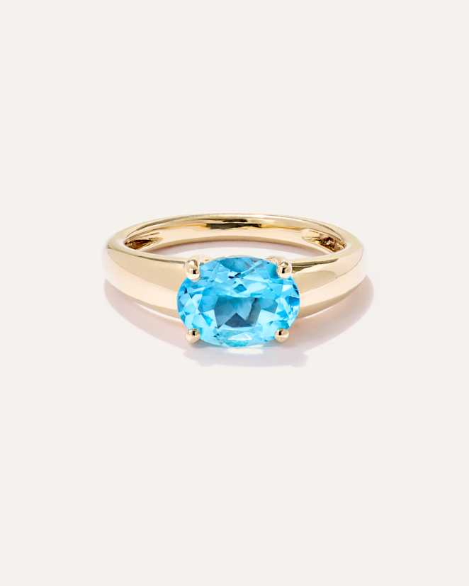 Yellow Gold 14K Gold Gemstone Vintage Inspired Ring