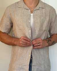100- European Linen Camp Shirt JamesKalis Thumbnail Flax 4x5
