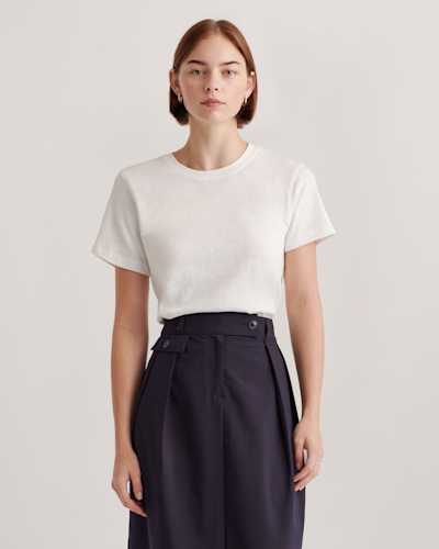 100% Organic Cotton Slub Crewneck Tee