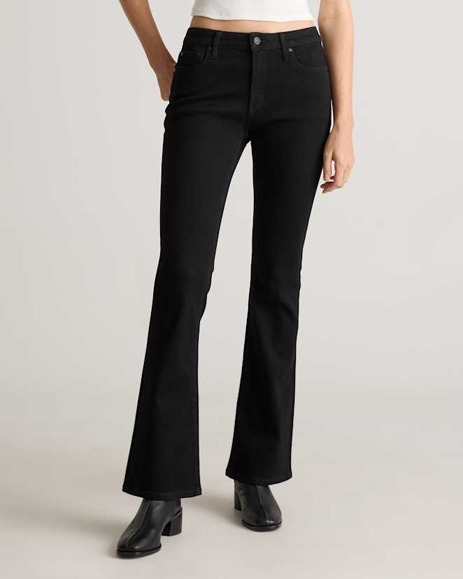 Black Luna Stretch Flare Jeans