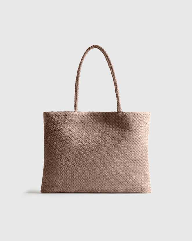 Pebble Siena Suede Handwoven Tote