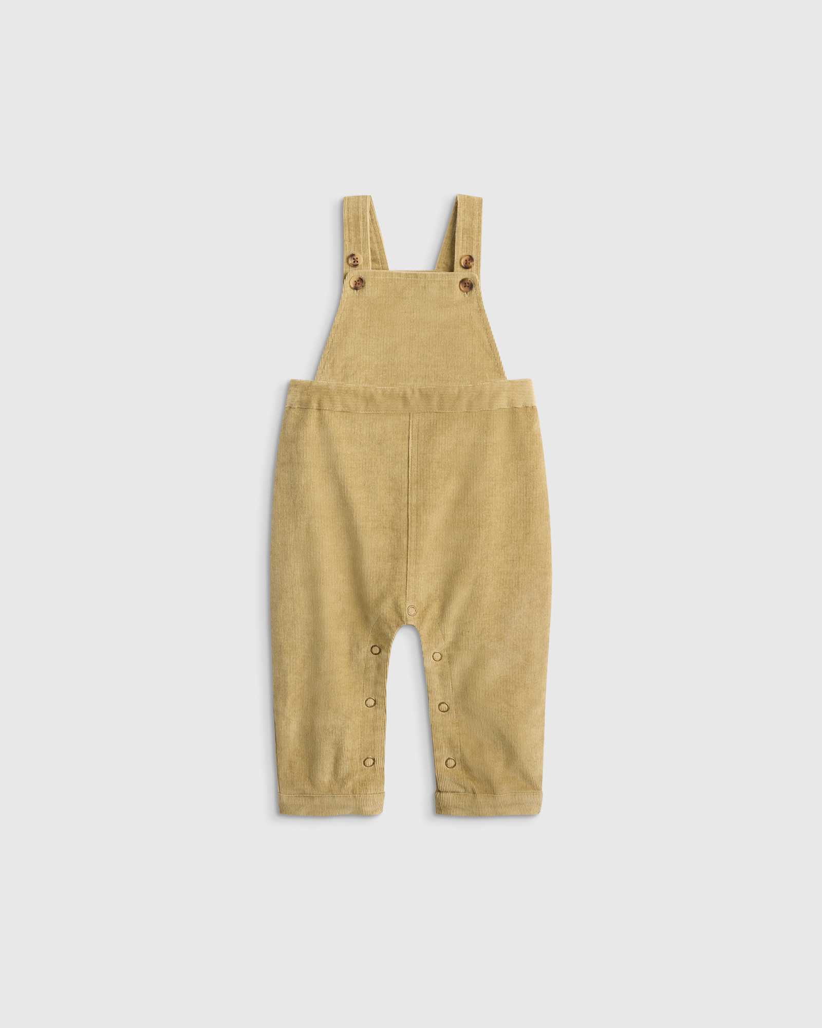 U--1092 12270 CROPPED dried-herb Organic Cotton Stretch Corduroy Overall