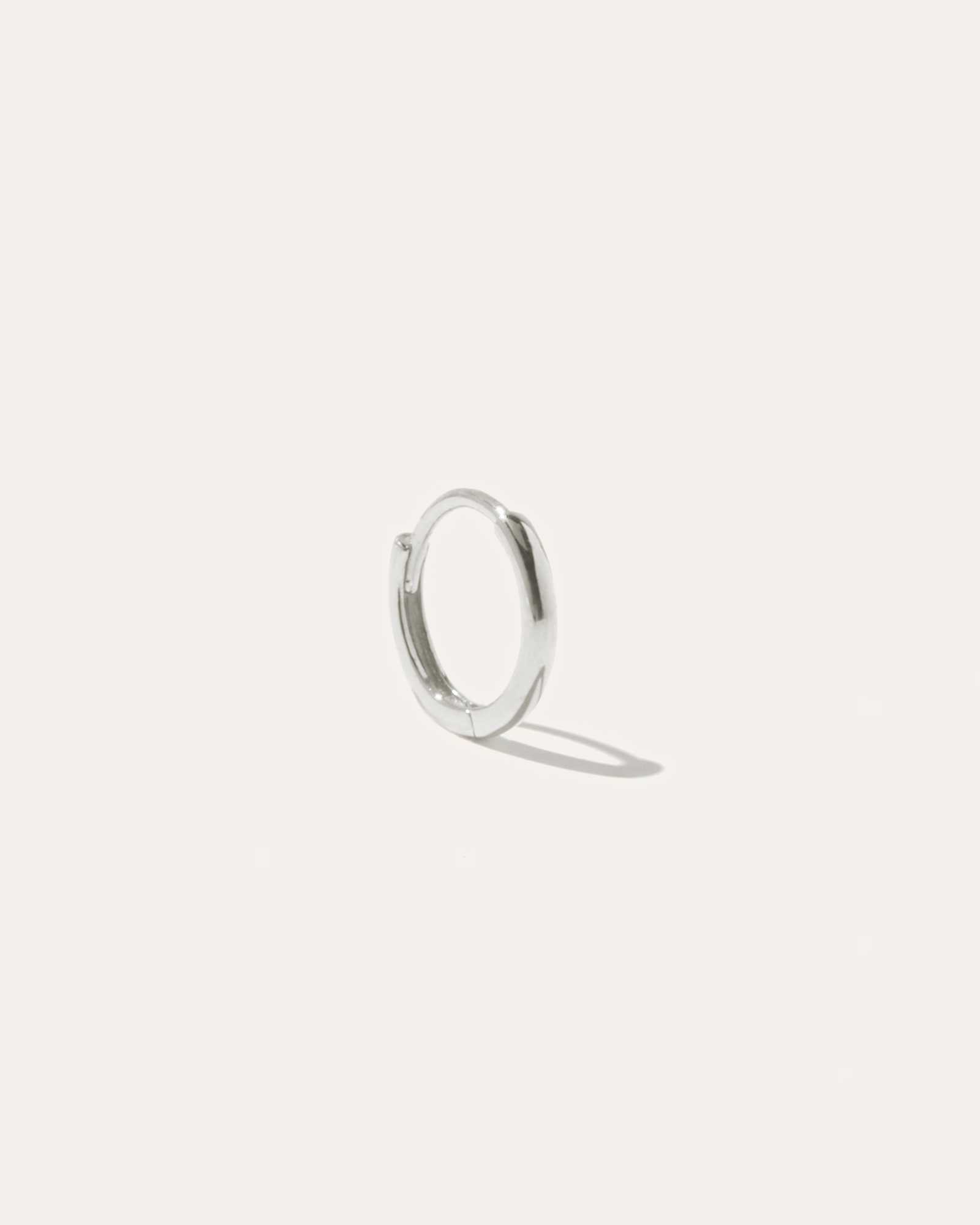 white-gold 14K Gold Second Piercing Tiny Huggie - Single