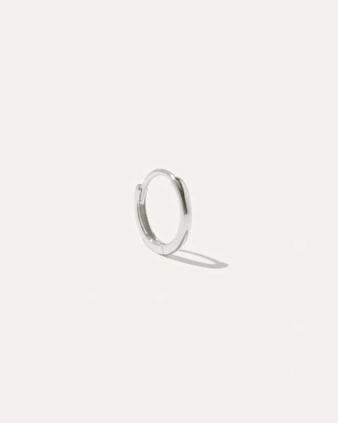 White Gold 14K Gold Tiny Huggie - Single