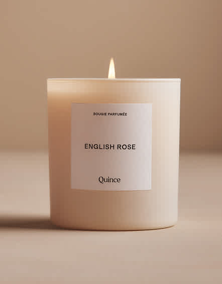 No Color English Rose Candle