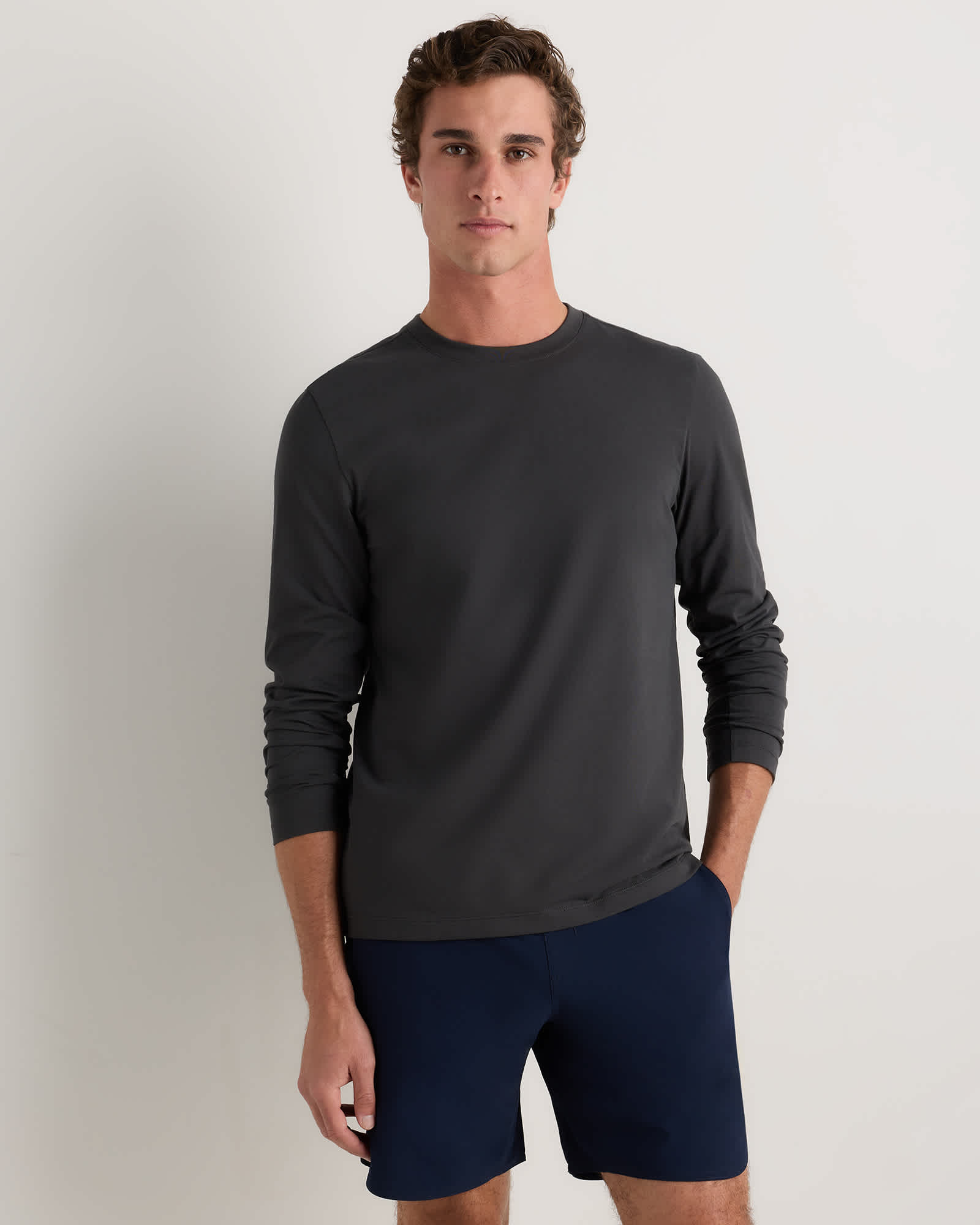 charcoal Studio Performance Long Sleeve Tee
