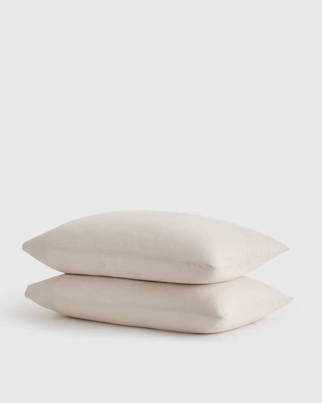 Sand European Linen Pillowcase Set