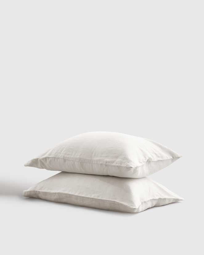 Sand European Linen Pillowcase Set