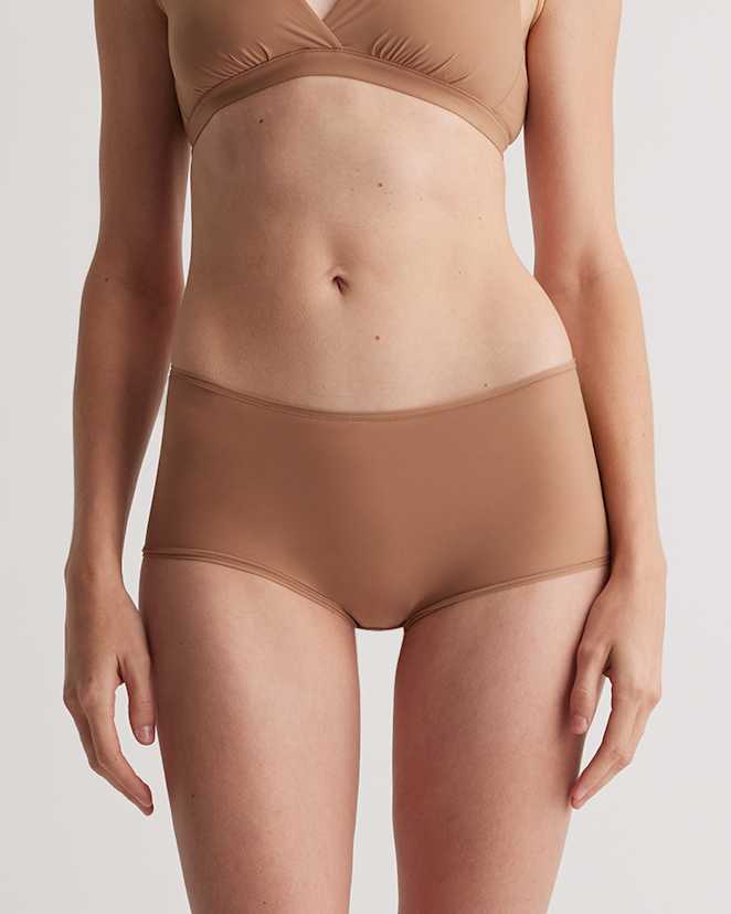 Mocha Second Skin Boyshort (6-pack)