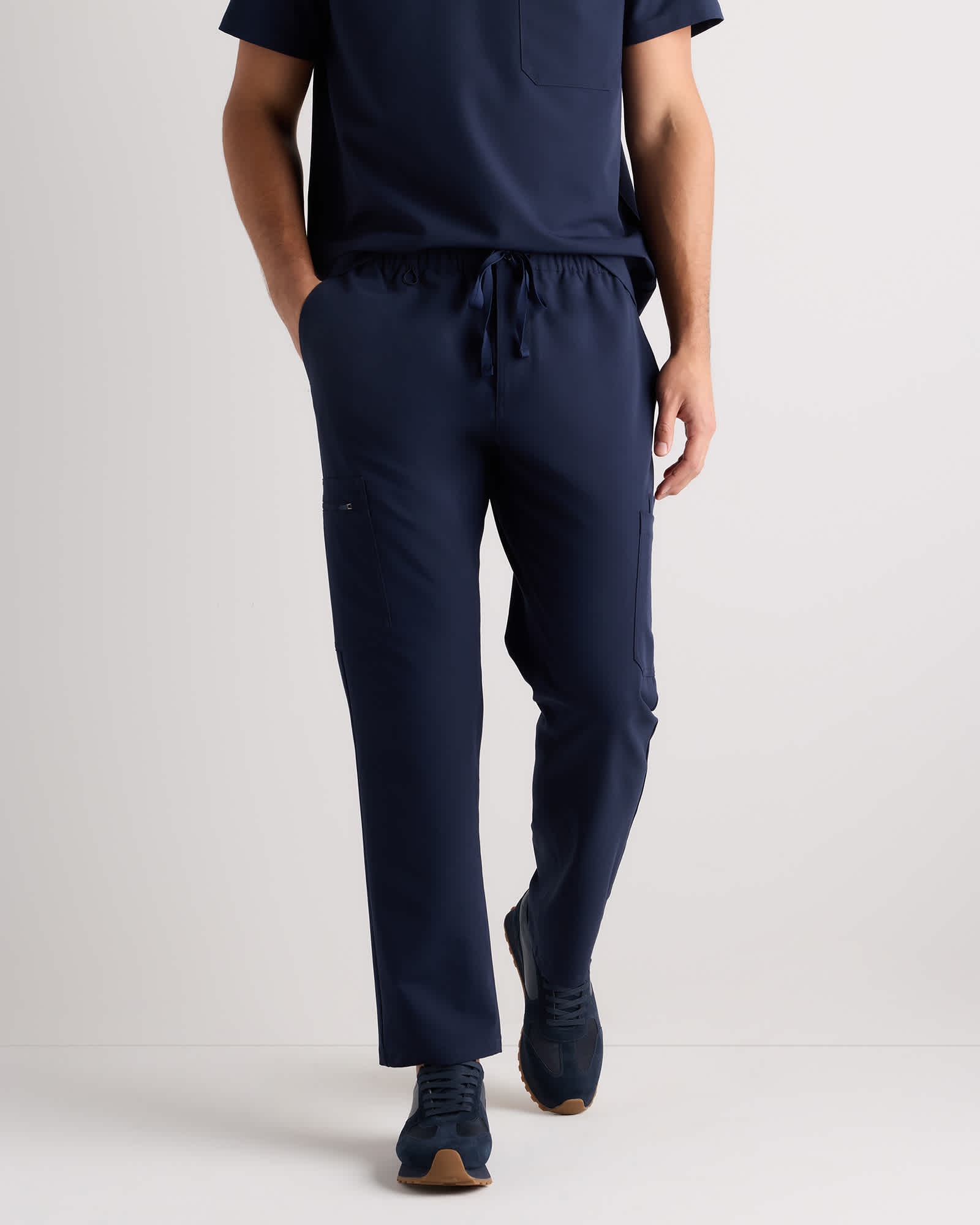 Deep Navy AeraFlex Scrub Cargo Pants