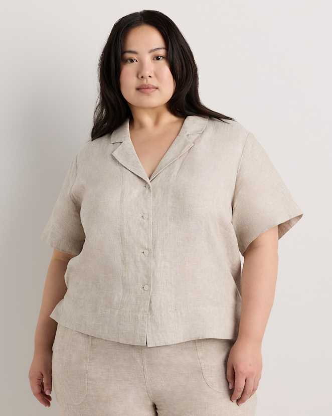 Flax 100% European Linen Short Sleeve Shirt