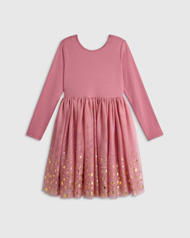 Fairytale Pink Shimmer Tulle Dress