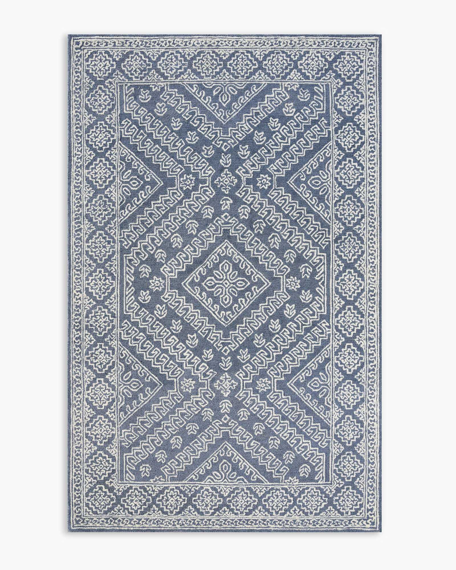 Sky Blue Maisie Tufted Wool Rug