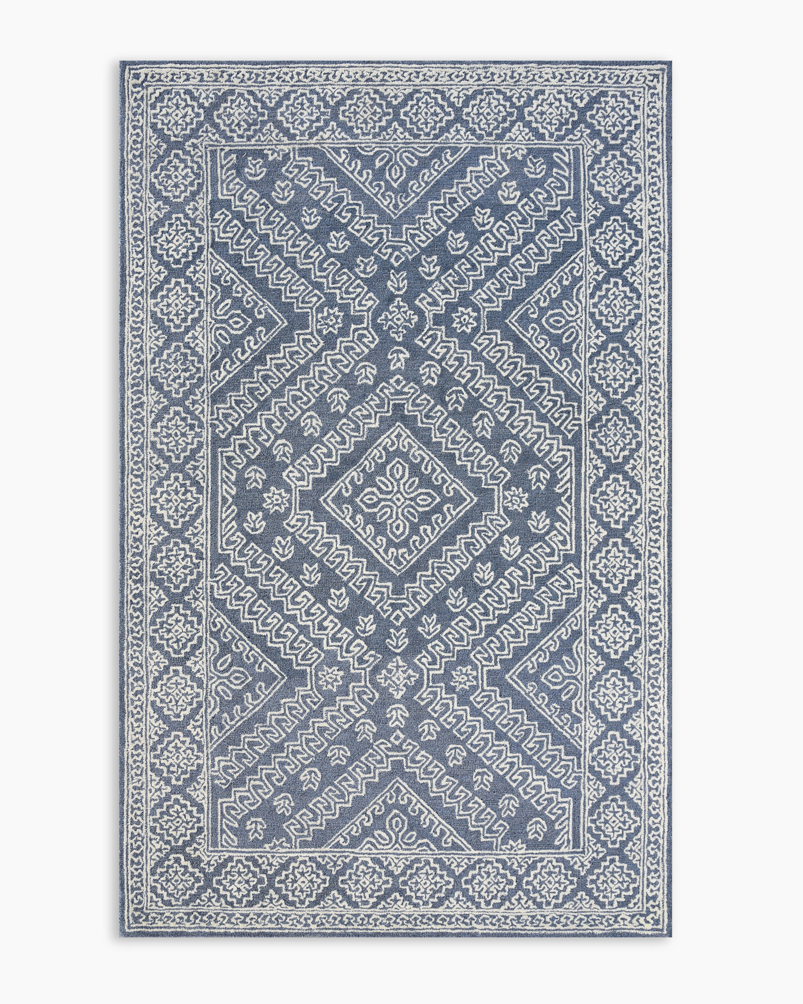 Sky Blue Maisie Tufted Wool Rug