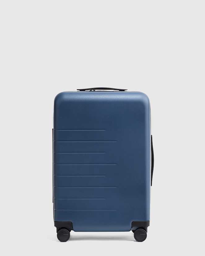 Navy Expandable Carry-On Suitcase