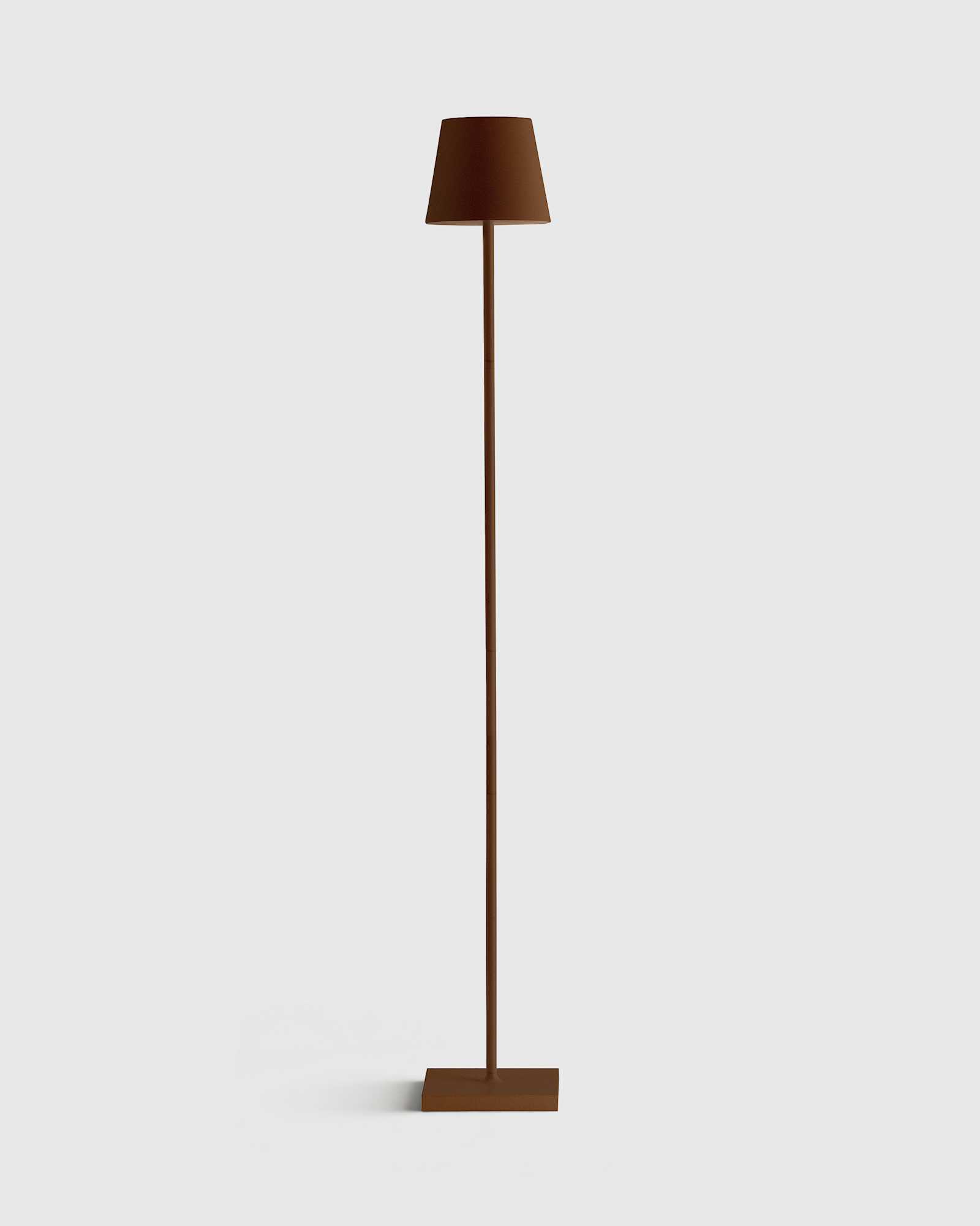 rust Poldina Pro Rechargeable Floor Lamp by Zafferano