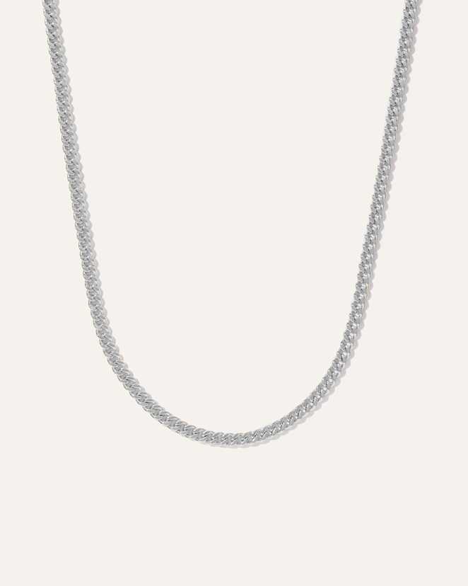 Sterling Silver Cuban Curb Chain Necklace