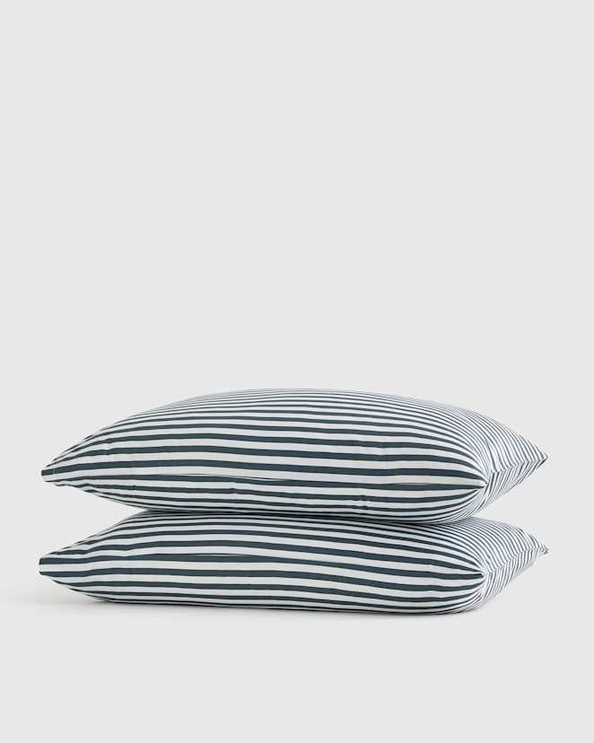 Tailored Stripe Nightfall Bamboo Pillowcase Set