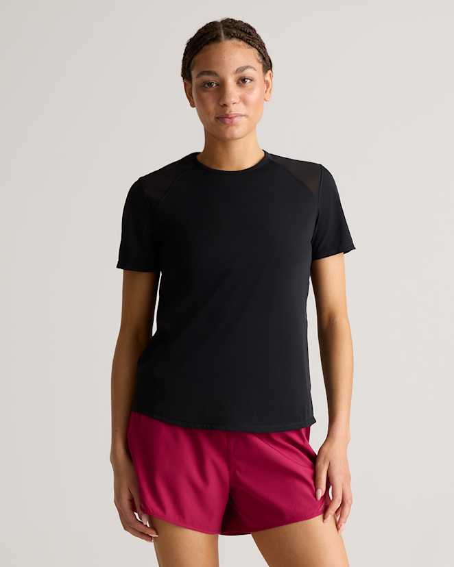 Black Essential Run Tee