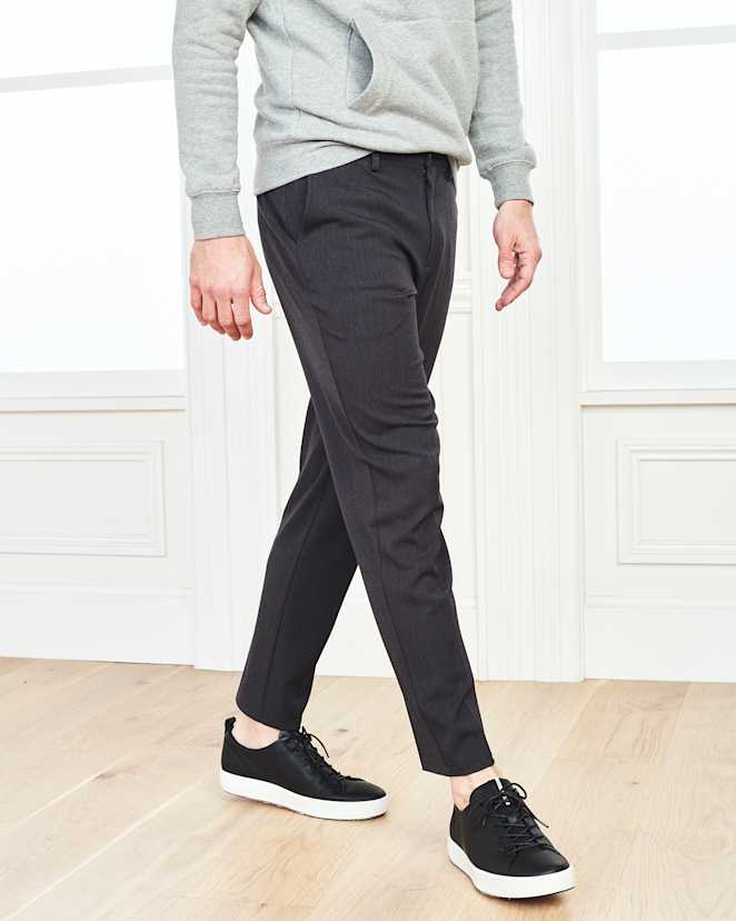 Dark Charcoal Ultra-Stretch 24/7 Smart Chinos - Athletic Tapered