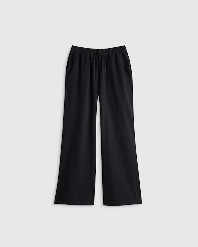 Black Girls Organic Cotton French Terry Wide Leg Pant